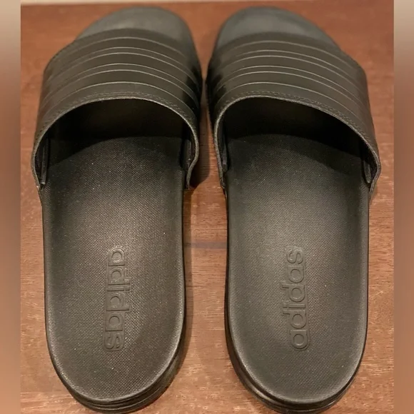 Adidas, Sz M8/W9, Black, Adilette Comfort Slides - EUC - Picture 3 of 9